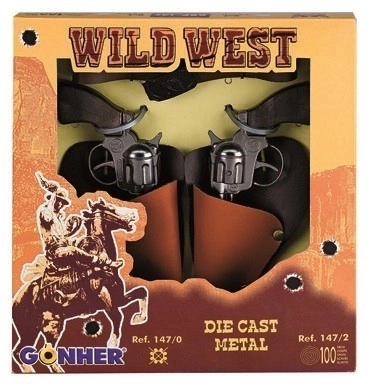 Cowboy-sæt med revolvere