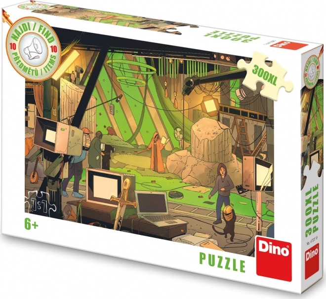 DINO Puzzle Find 10 genstande: Film XL 300 brikker