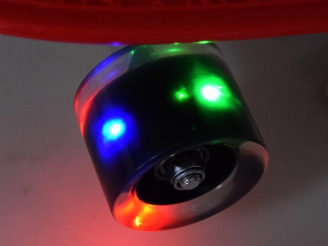 Skateboard med LED-hjul