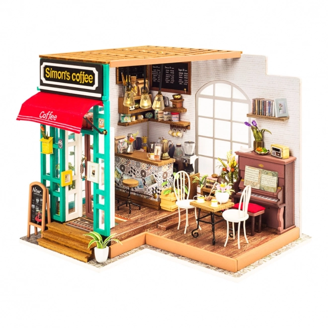 Simons Café - DIY Miniature café i dukkehus