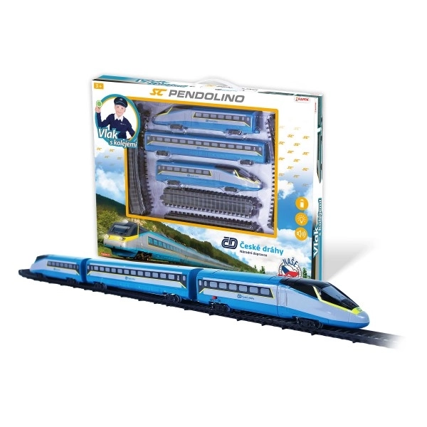 Togserie SC Pendolino České dráhy med skinner og effekter