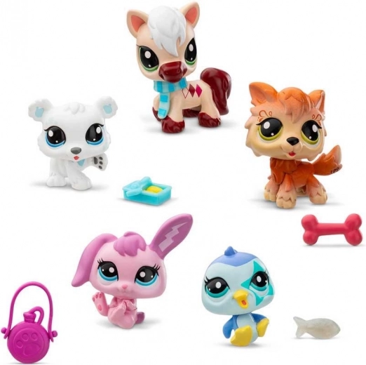 Hasbro Littlest Pet Shop vinterdyresæt 5 stk.