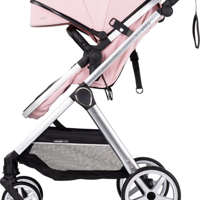 Barnevogn Chipolino Vista 2v1 Lyserød Marshmallow