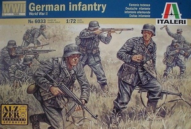 Tysk infanteri - plastikfigurer