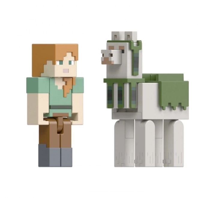 Minecraft-figurer Alex og lama