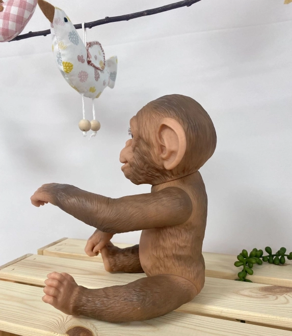Guca 993 REBORN APE - realistisk abe baby med fuld vinylkrop - 32 cm