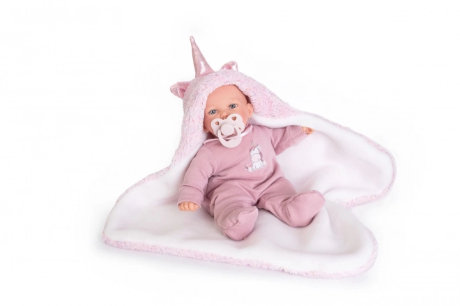 Antonio Juan 12238 PETIT - realistisk dukke med lyde og blødt stofkrop - 27 cm