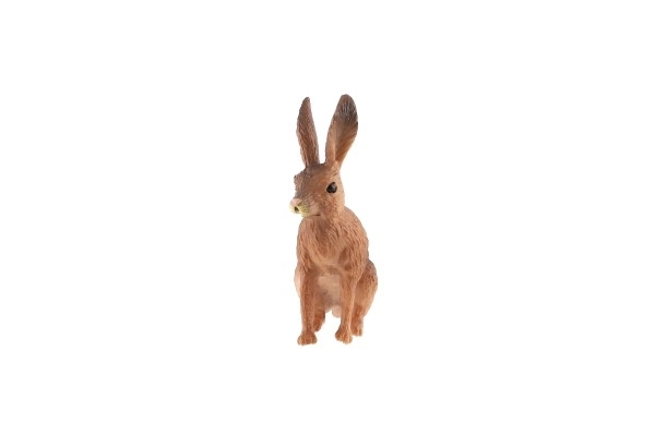 Hare felt zoologisk plast 6 cm i pose