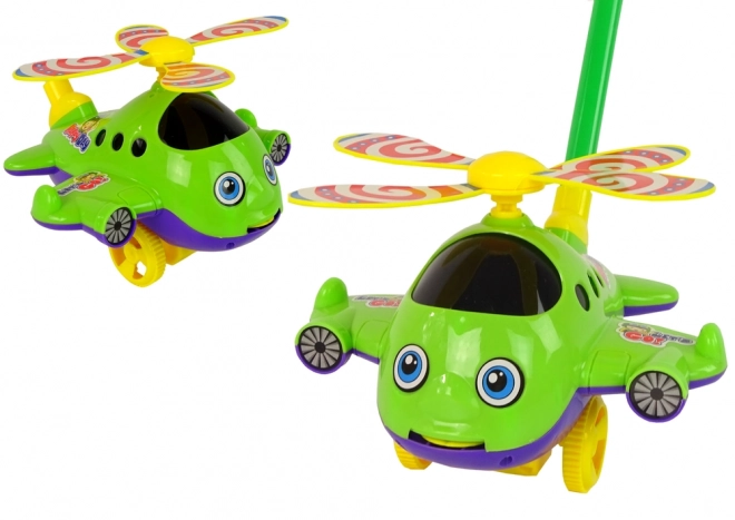 Grøn Glad Helikopter til Skub