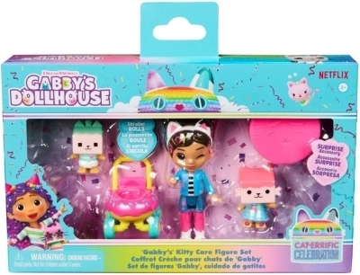 Gabby’s Dollhouse Kitty Care figur-sæt med barnevogn og overraskelse