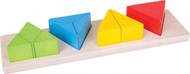 Bigjigs Toys puttepuslespil – trekantsbrøker