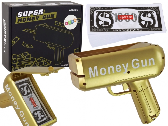 Pengepistol Skyd Guld Pengepistol Seddelskyder