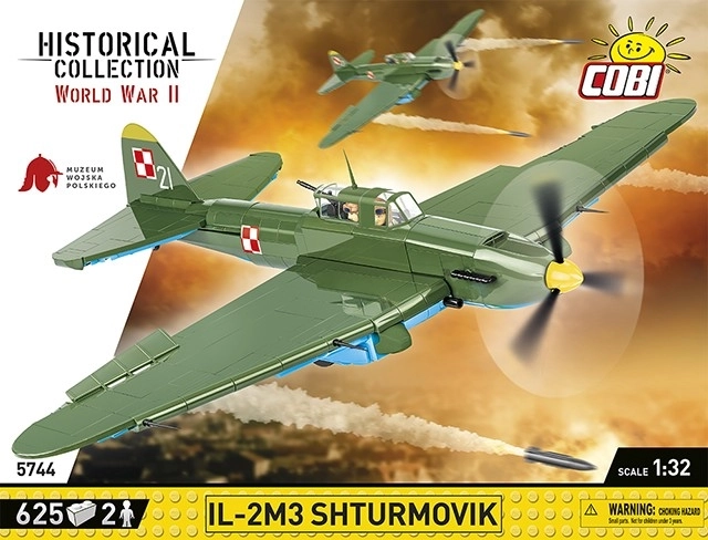 Historisk samling WWI IL-2M3 Shturmovik 625 klodser
