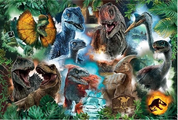 Puslespil 300 brikker Favoritdinosaurer Jurassic Verden