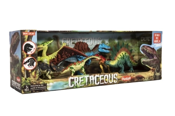 Sæt med bevægelige dinosaurer 6 stk
