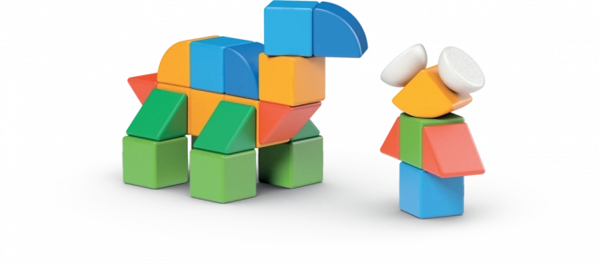 GEOMAG Magnetiske terninger Magicube Shapes - Verden 32 stykker