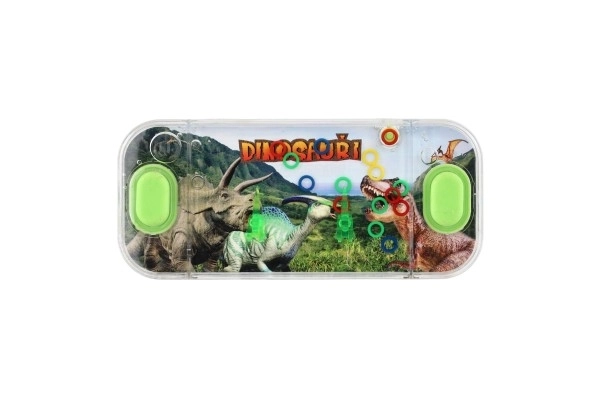 Vandspil puslespil 15,5x7cm plastik dinosaurus 4 typer 24 stk i æske