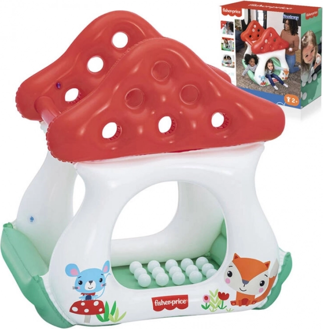 Oppusteligt svampehus med bolde Fisher Price