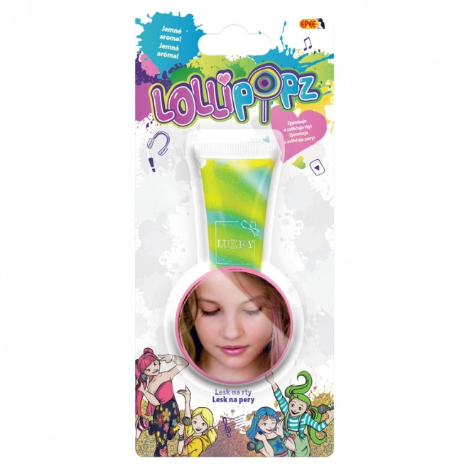 Lollipopz læbepomade - akvamarin glans