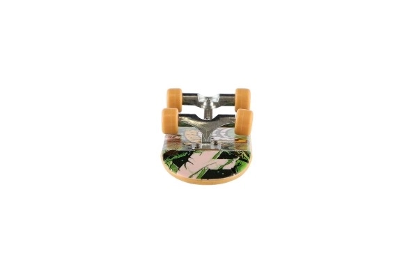 Finger skateboard skruelig 2stk plast 10cm med rampe med tilbehør 2 farver i æske 35x9x18cm
