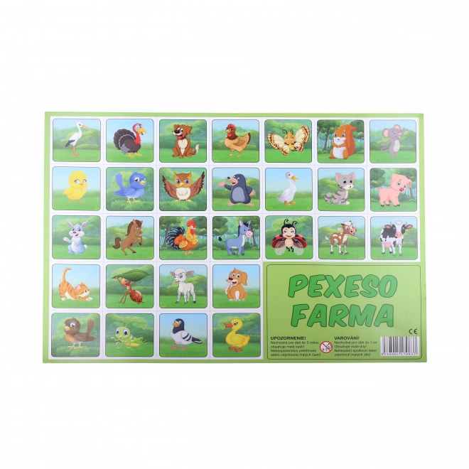 Pexeso gård illustreret