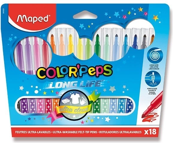 Fixpen Maped Color'Peps Long Life 18 stk.