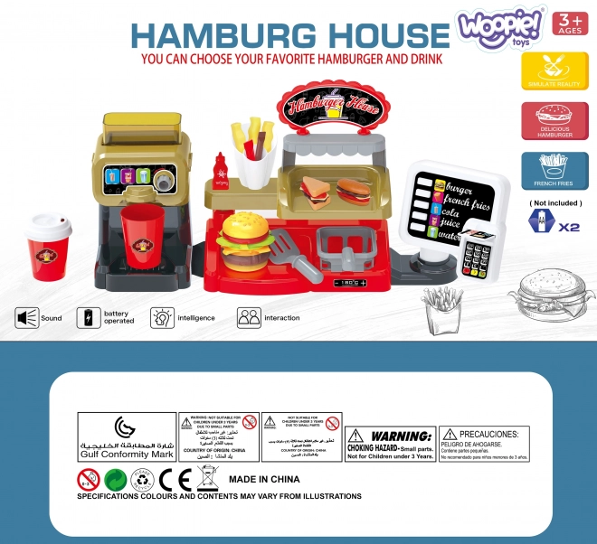 Fast Food XXL med kasseapparat og dispenser fra WOOPIE