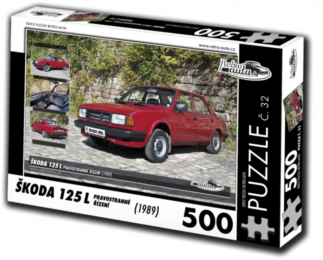 Puslespil RETRO-AUTA Škoda 125 L højrestyring 500 brikker