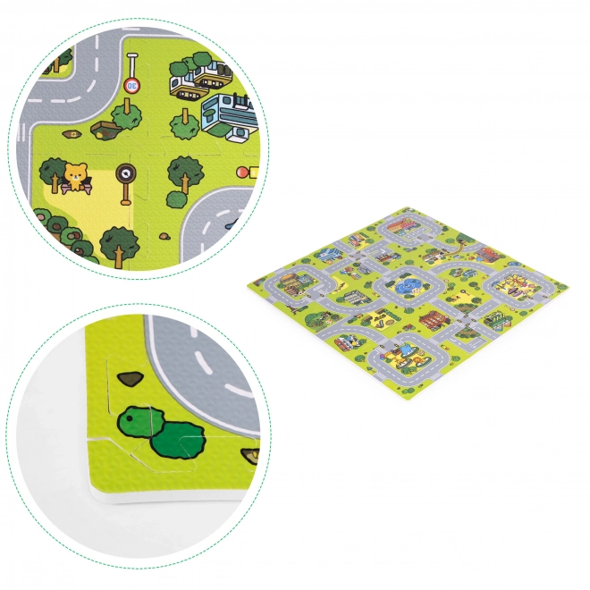 Stor EVA skummåtte til børn By 90,5x90,5 cm 21 stk ECOTOYS