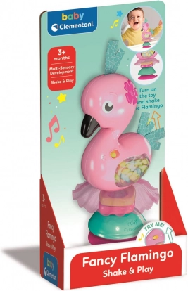 Interaktiv rangle flamingo med sugekop BABY CLEMENTONI