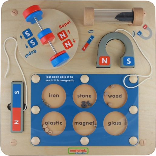 Lærevæg med magnetisk tavle MASTERKIDZ – Montessori panel