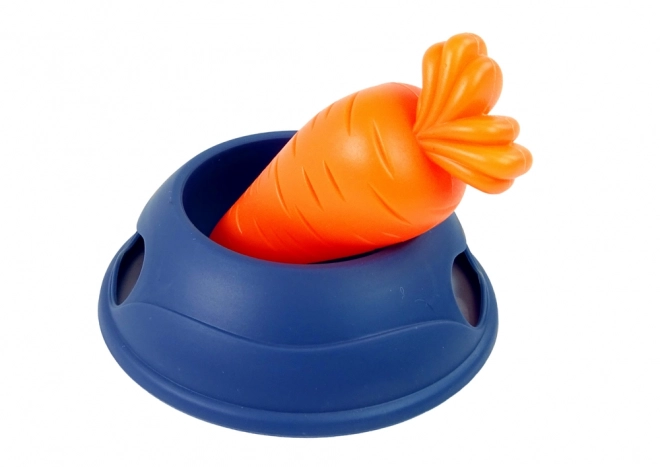 Interaktiv kanin Bunny Rabbit Hvid Gulerod Skål Maskot