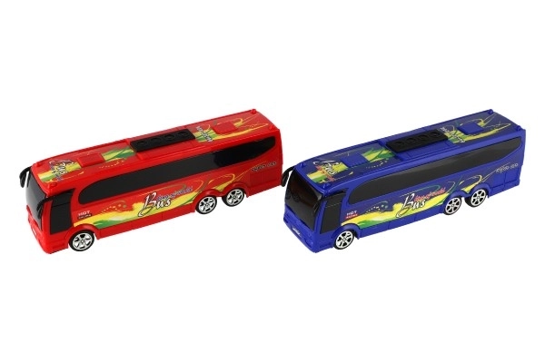 Plastbus 25cm med rullelegetøj i æske