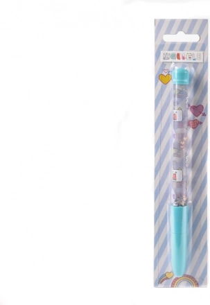 Kuglepen med vand og glimmer, fire farver