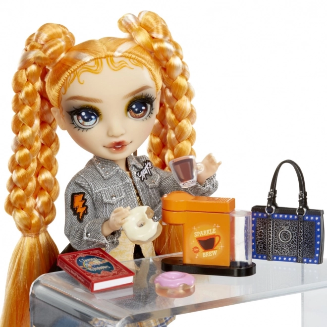 Rainbow High Gnistre & Skinne Mode dukke - Clementine (Orange)