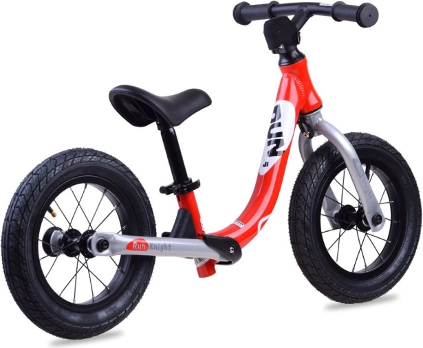 Løbecykel RoyalBaby Run Little Knight 12" med oppustelige hjul – Rød