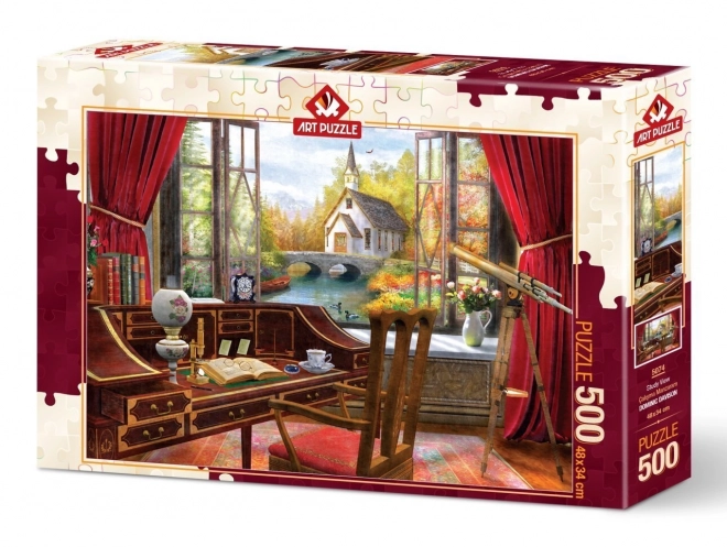 ART PUZZLE Puzzle Udsigt fra kontoret 500 brikker