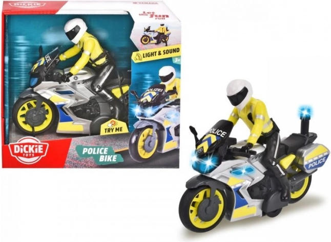 Politimotorcykel med fører 17 cm