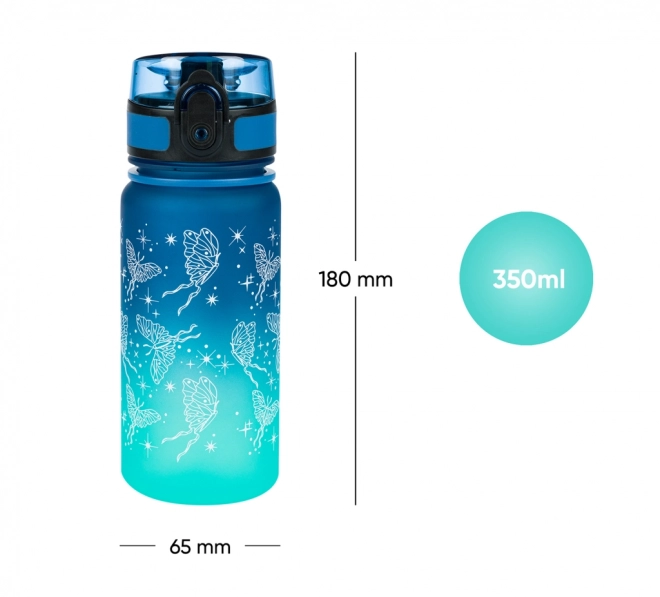 BAAGL Tritan drikkeflaske Gradient Sommerfugl 350 ml