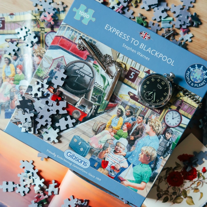 GIBSONS Puzzle Express til Blackpool 1000 brikker
