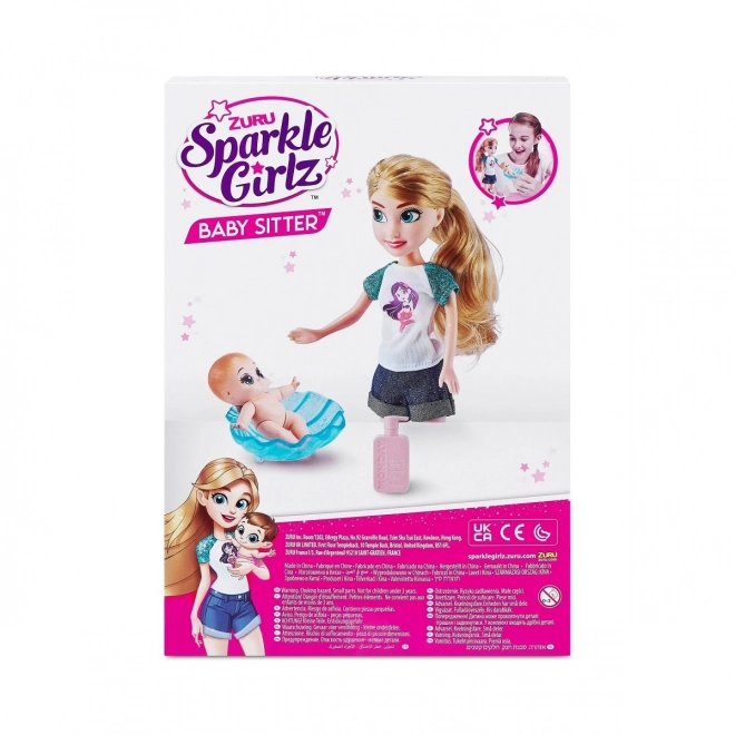 Zuru Sparkle Girlz babysitter dukke