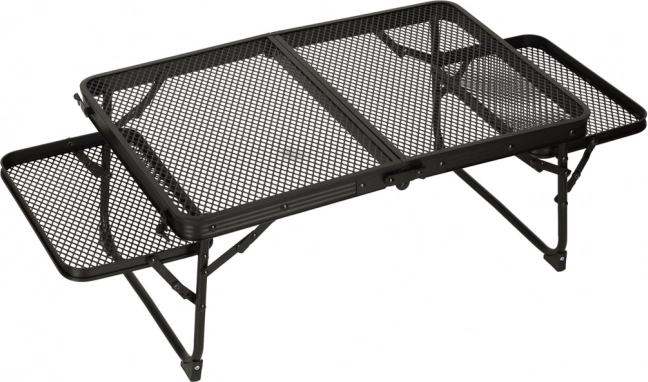 Sammenklappeligt campingbord med aluminiumskonstruktion