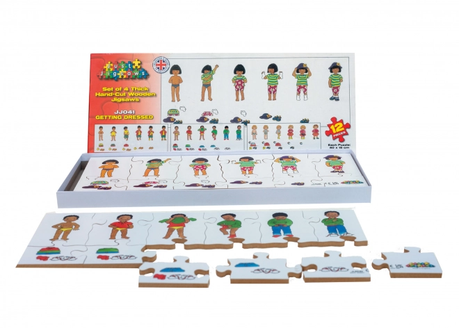 Just Jigsaws Påklædning - træpuslespil til børn