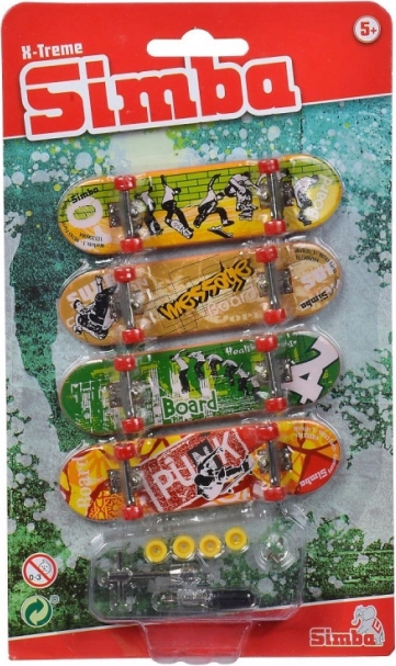 Mini skateboard-sæt X-Treme 4 stk.