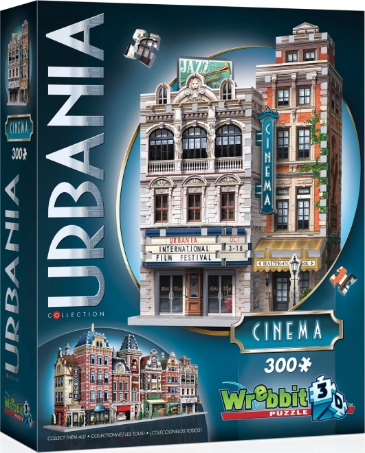 WREBBIT 3D-puslespil Urbania: biograf, 300 brikker