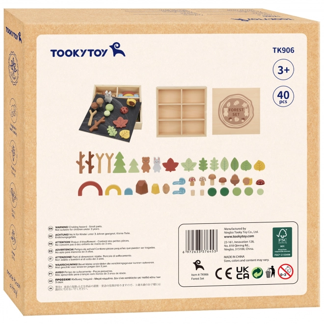 Skovsæt med træklodser Tooky Toy