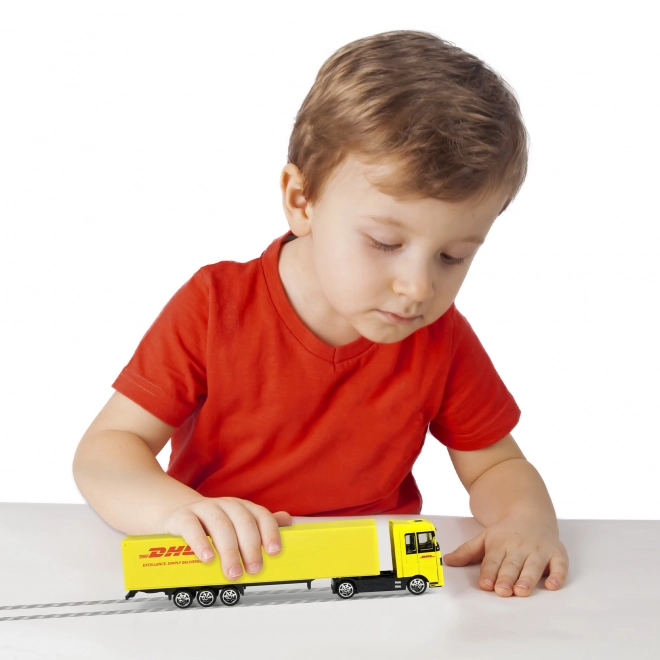 Lastbil med trailer DHL 19 cm
