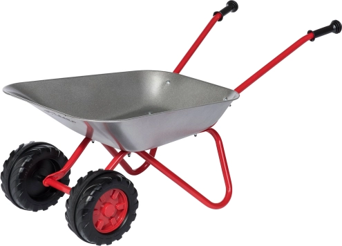 Børnehave trillebør Rolly Toys, to-hjulet, metal