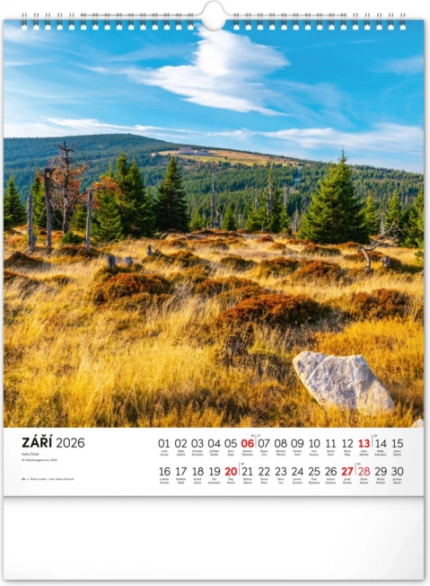 Vægkalender Krkonoš 2026