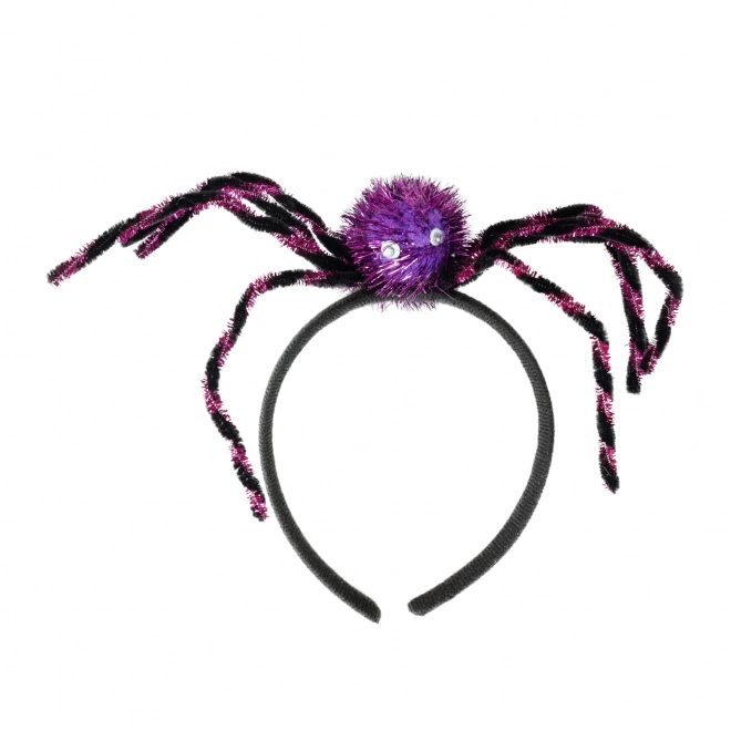 Halloween hårbøjle med edderkop